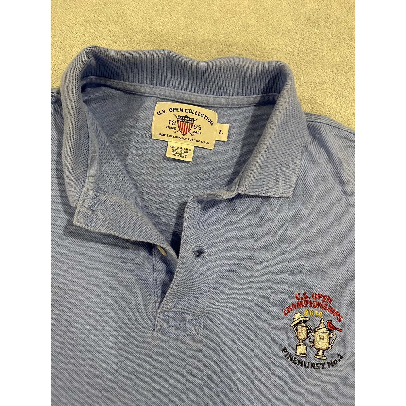 Us Open Collection Polo Shirt Mens Large Championship 2014 Pinehurst No 2 Blue Us Open Collection Polo Shirt Mens Large Championship 2014 Pinehurst No 2 Blue